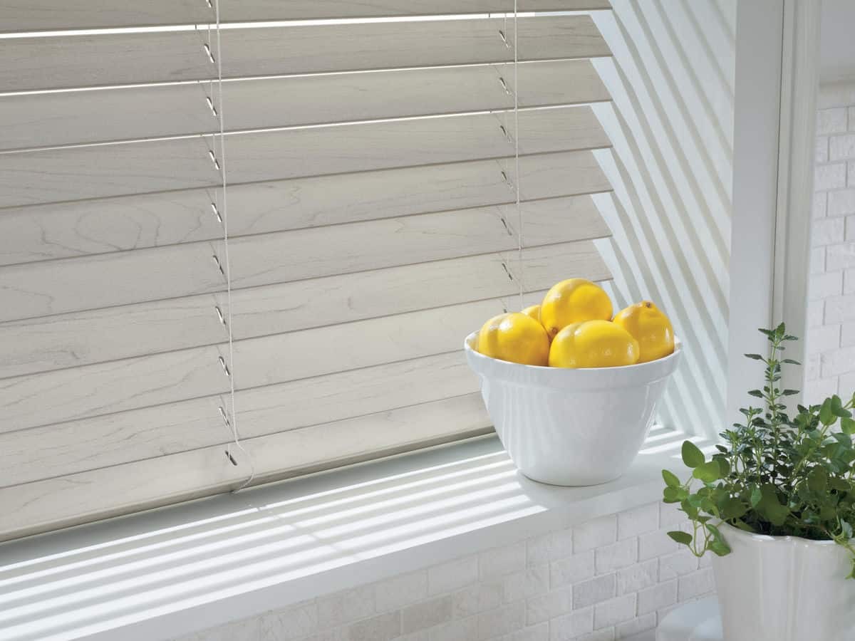 Hunter Douglas EverWood® Alternative Wood Blinds, synthetic blinds, faux wood blinds, near Denver, Colorado (CO).