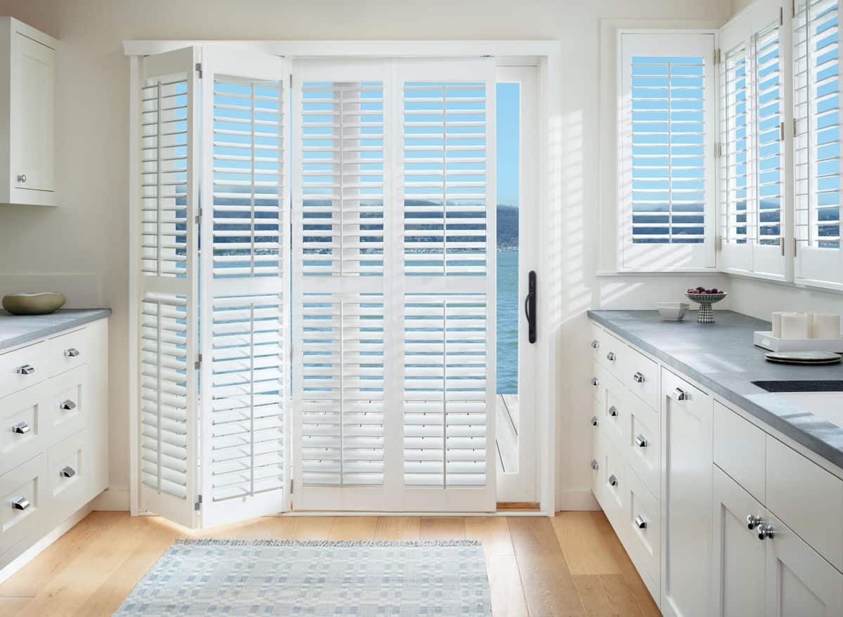 Hunter Douglas Palm Beach™ Polysatin™ Shutters, window shutters, interior shutters, plantation shutters near Denver, Colorado (CO)